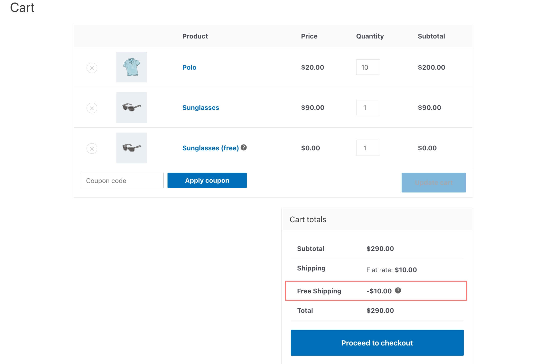Free shipping by YayPricing